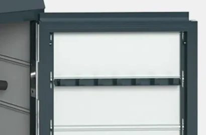 Hakensystem für die Fahrradbox