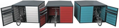 Fahrradboxen aus Aluminium